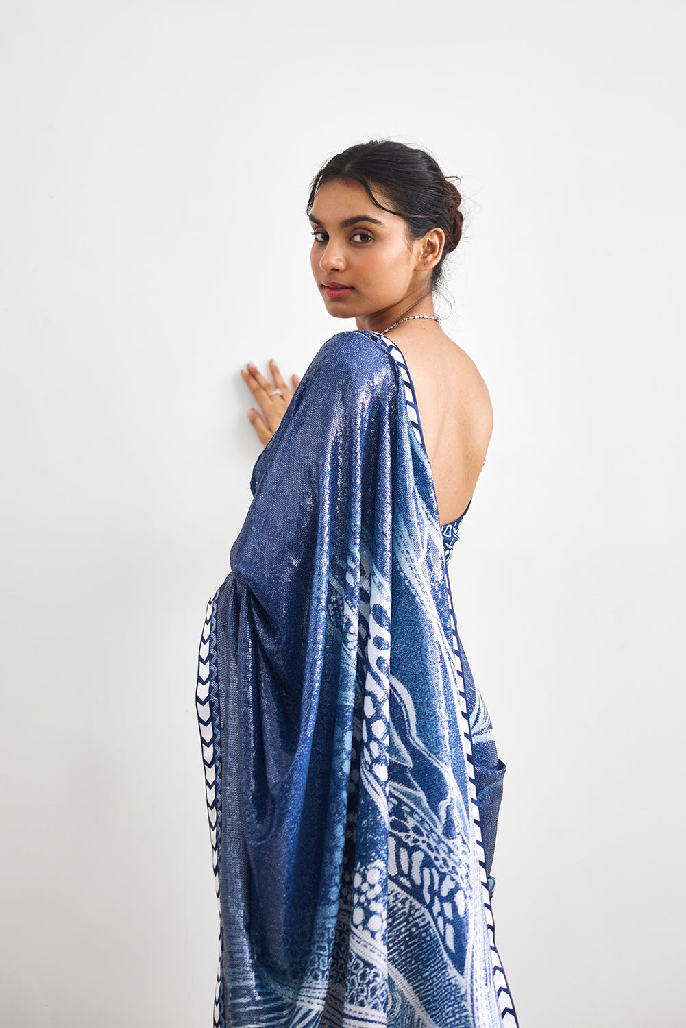Swirl Sequence Saree
