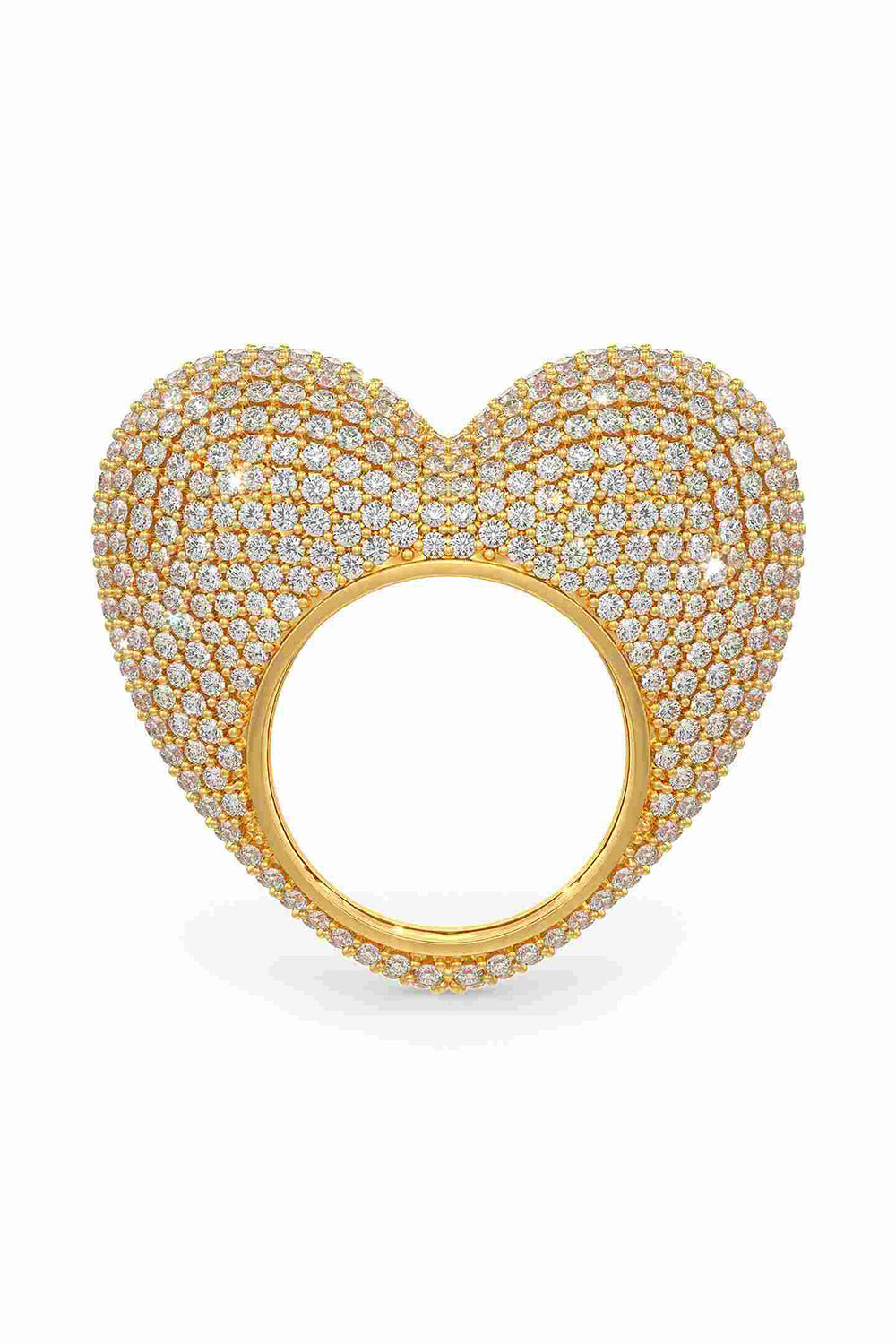 Love Ring In
White Prong Set Crystals.