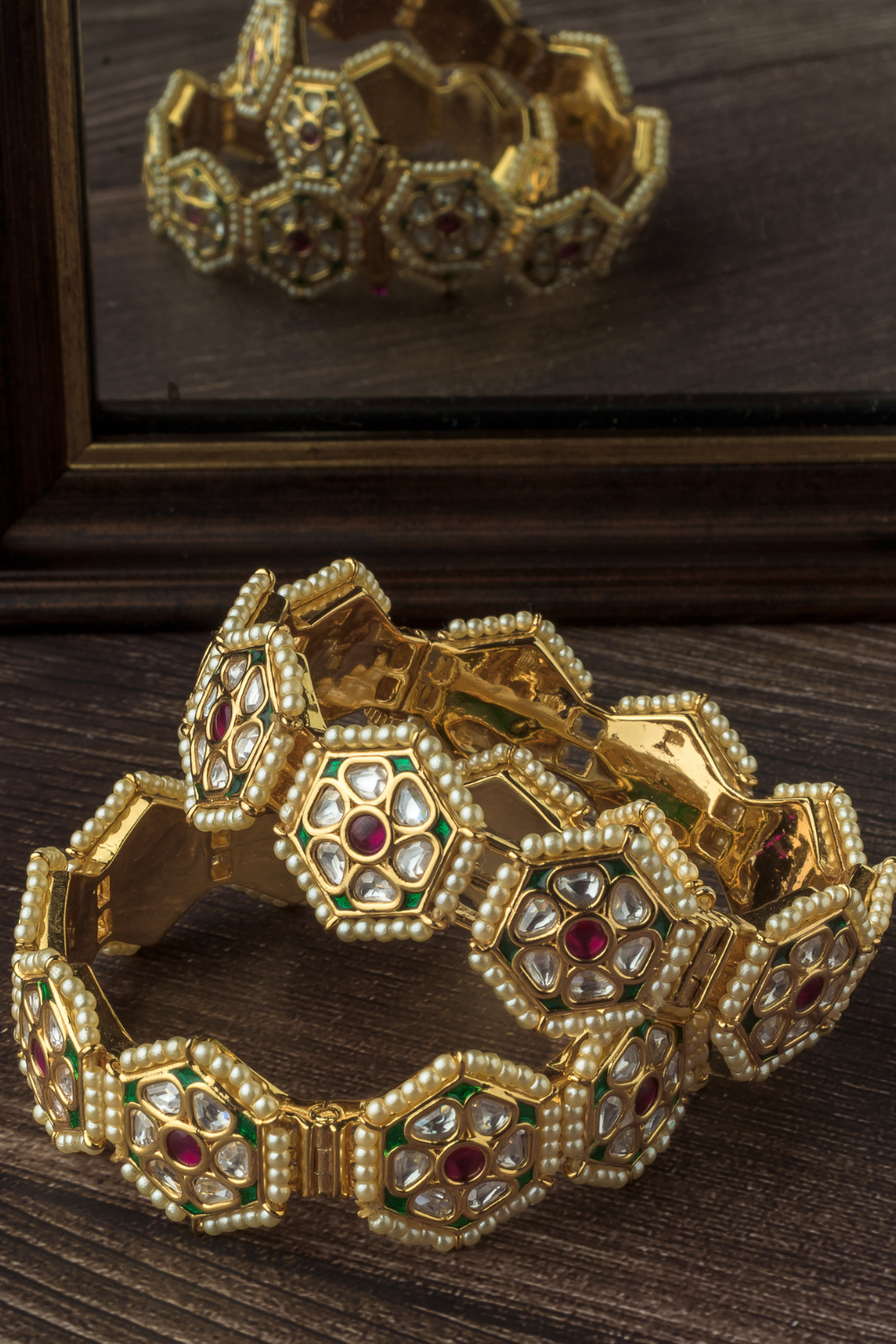 Navaya Synthetic Stone Bangles