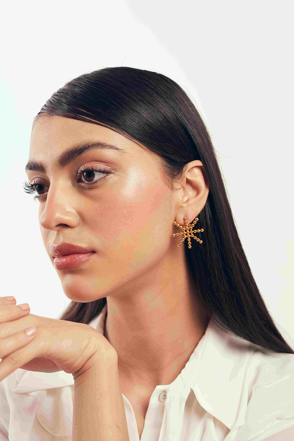 22Kt Gold Plated Handcrafted
Stud Earring