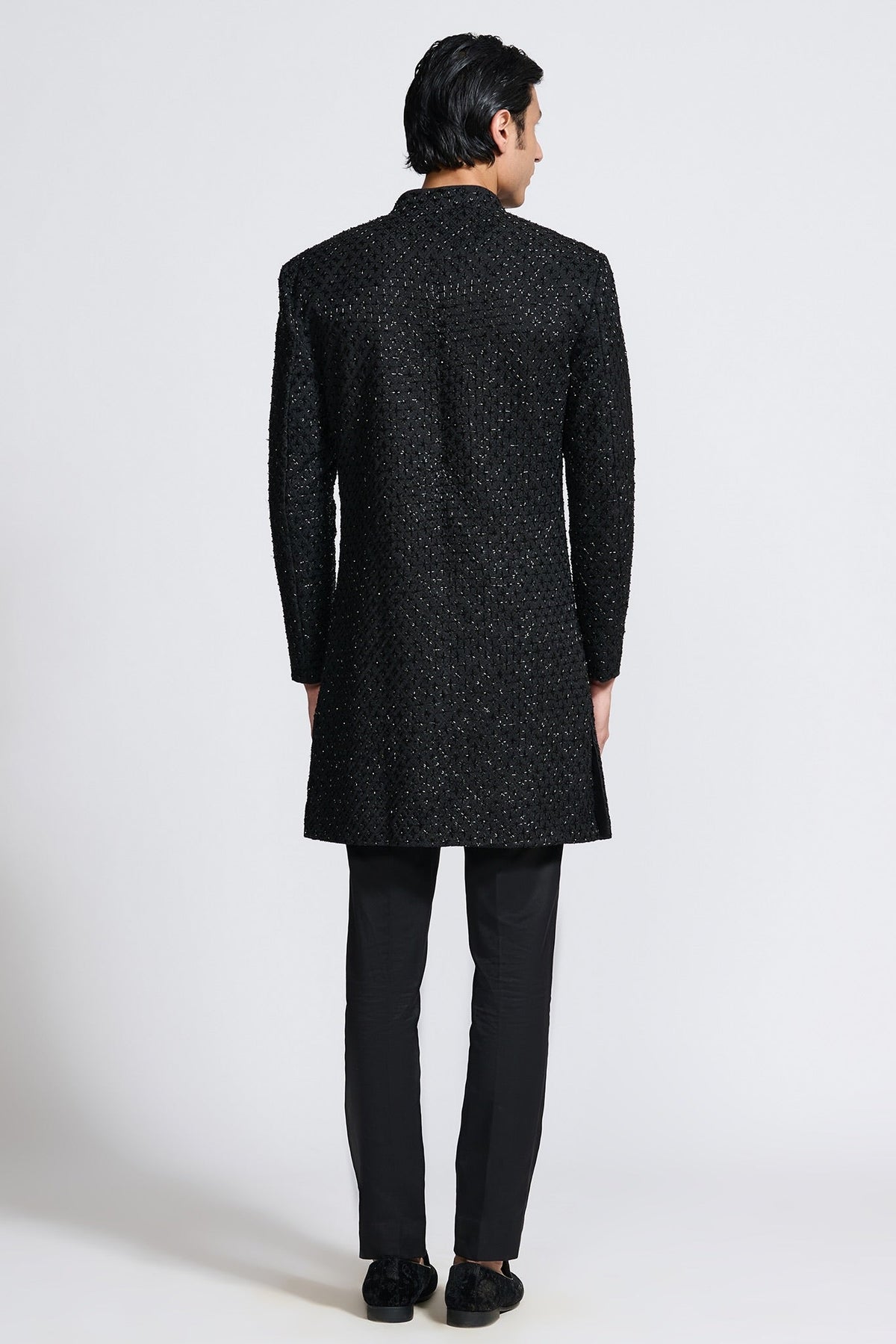 BLACK SHERWANI