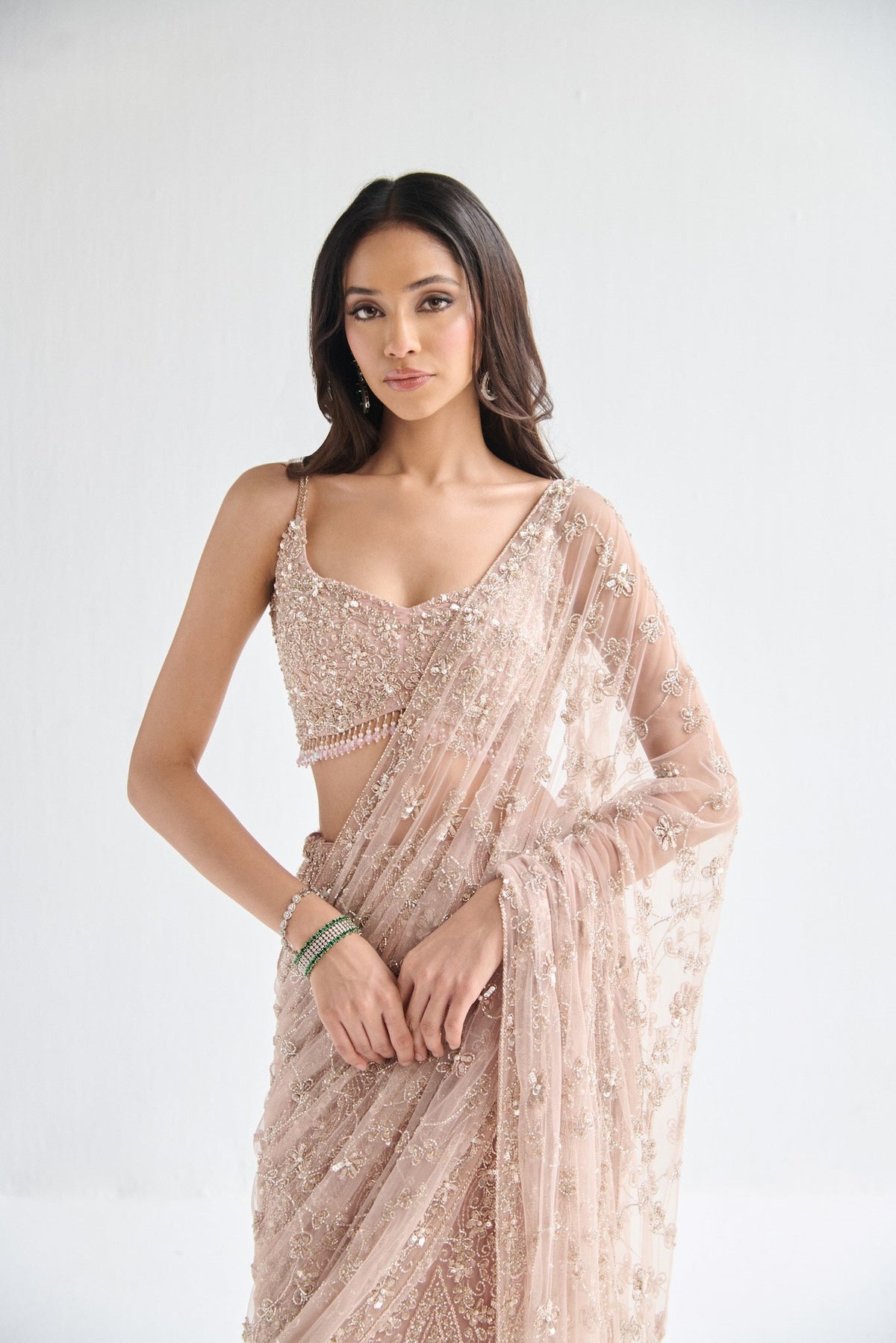 BLUSH PINK SAREE