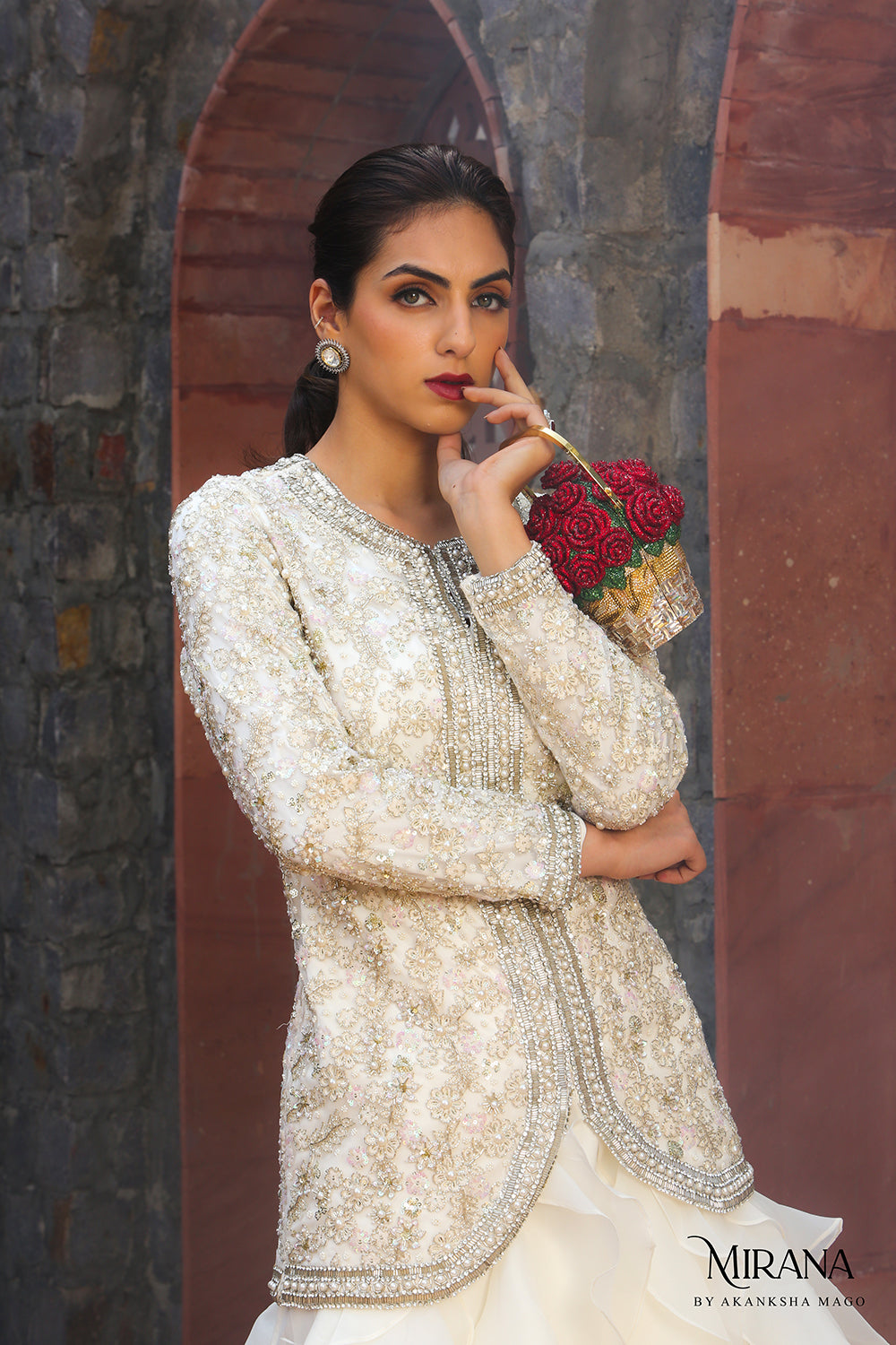 Crescent - Jacket With Ruffle Skirt Set