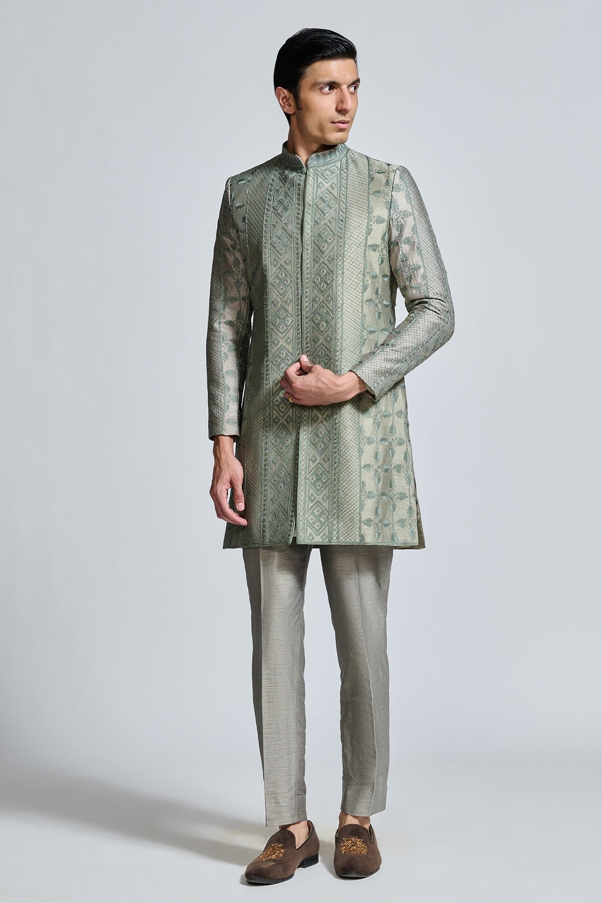 SAGE GREEN SHERWANI