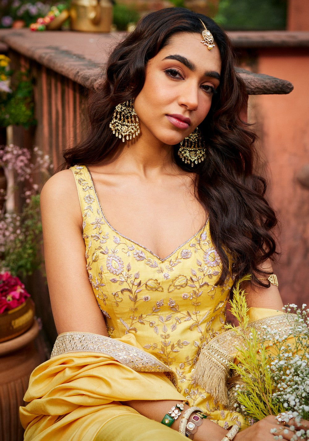 SUNEHRI SHEEN SHARARA SUIT