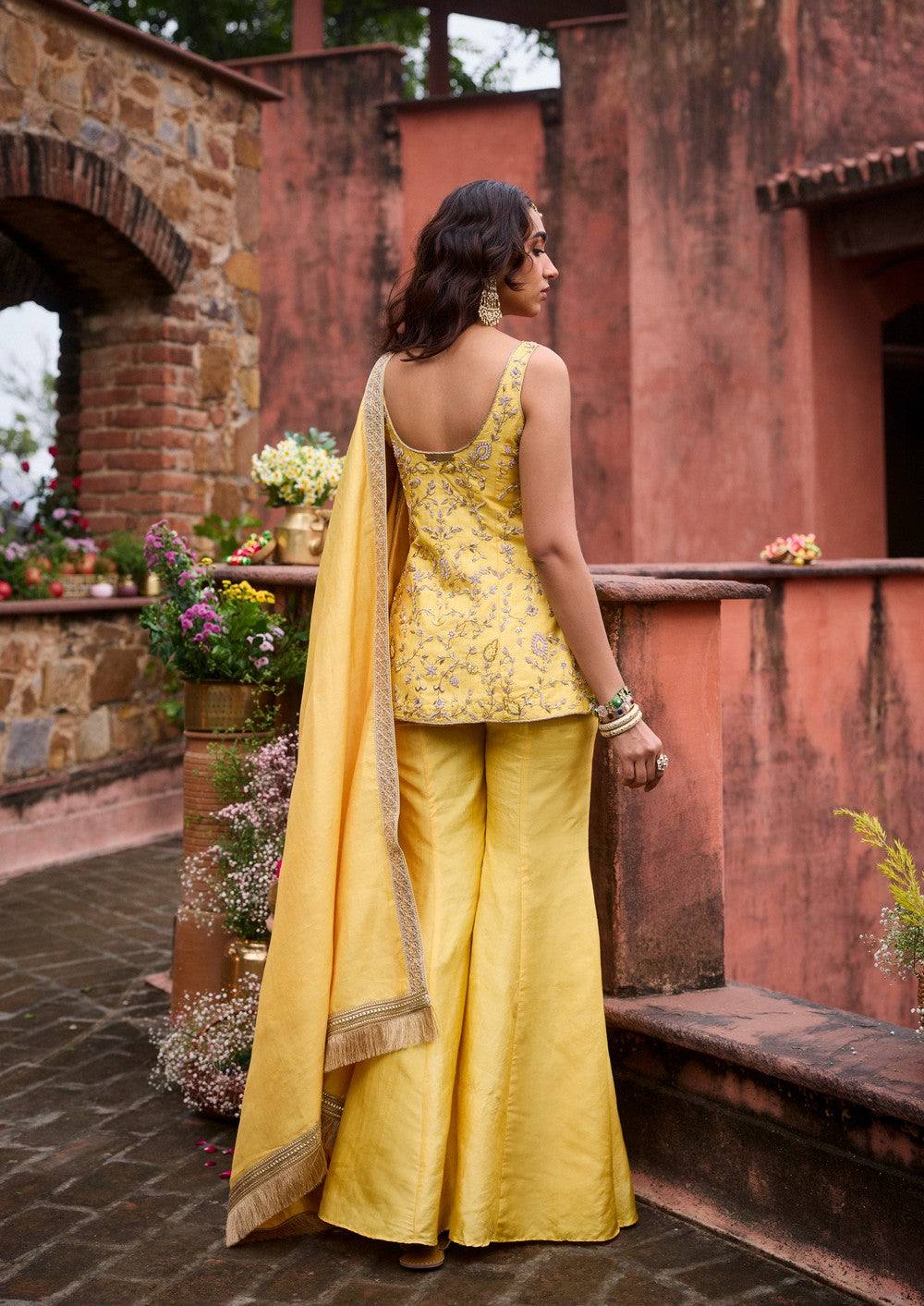 SUNEHRI SHEEN SHARARA SUIT