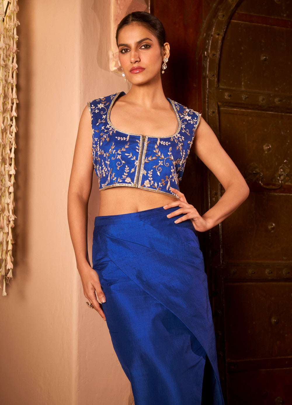 AZURE ZARI SKIRT SET