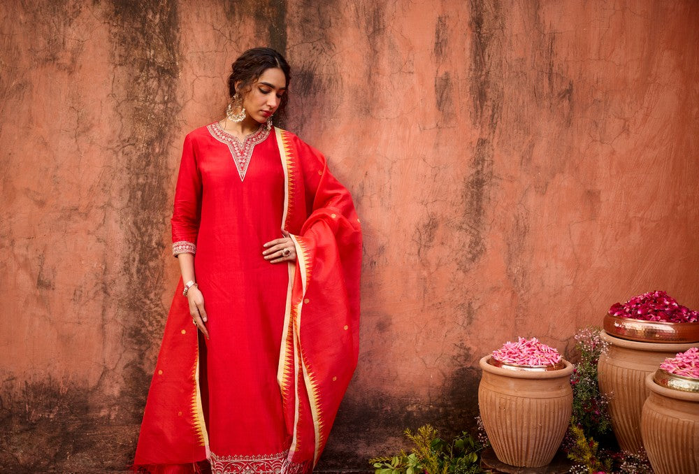 KUMKUM GOLD CHURIDAR SUIT