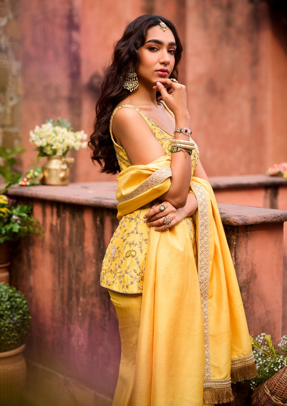 SUNEHRI SHEEN SHARARA SUIT