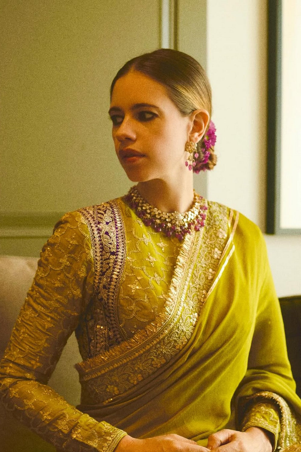 Kalki Koechlin in Nizaam Saree Set