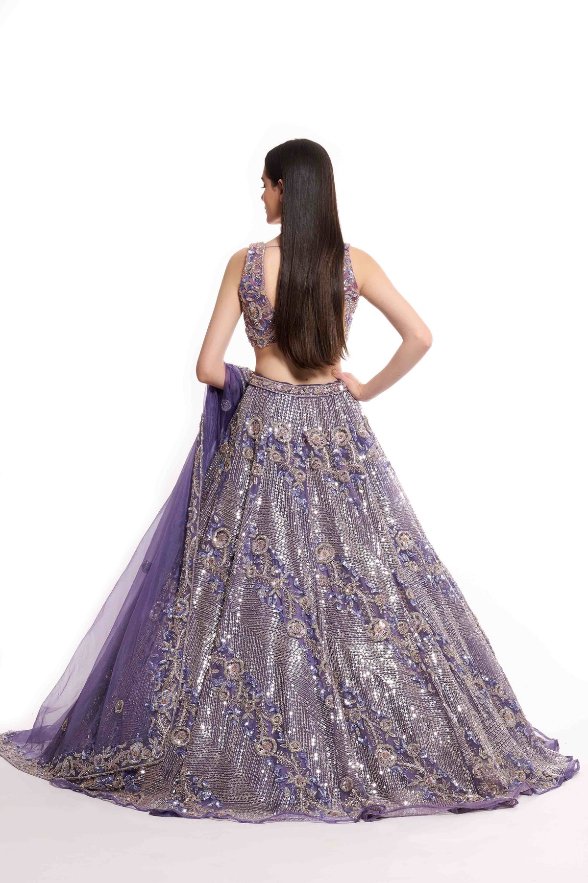 purple lehenga choli