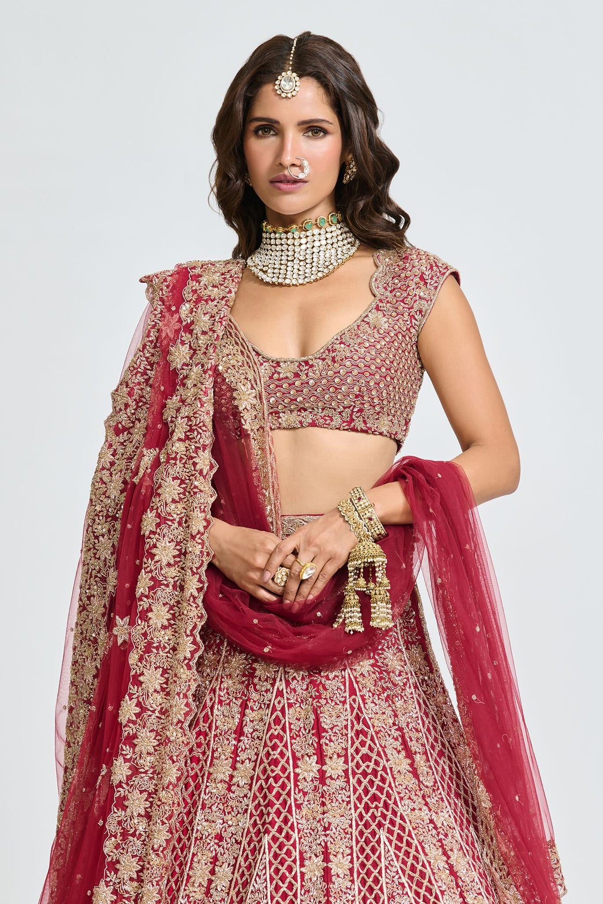 ISHQ RED BRIDAL LEHENGA