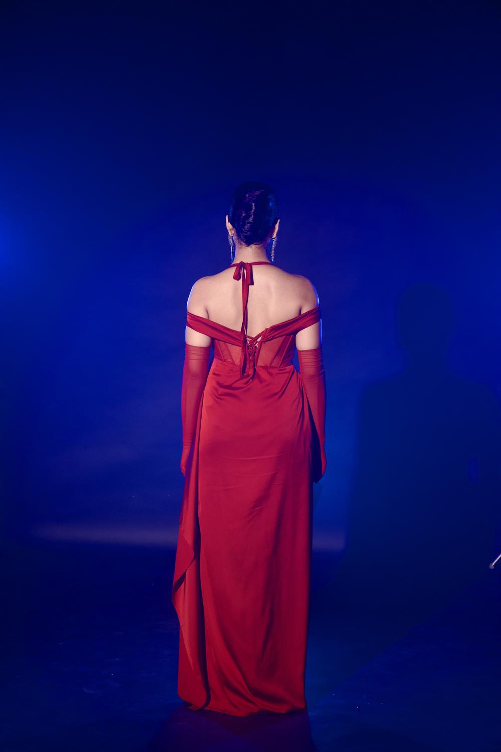 Red Corset Gown