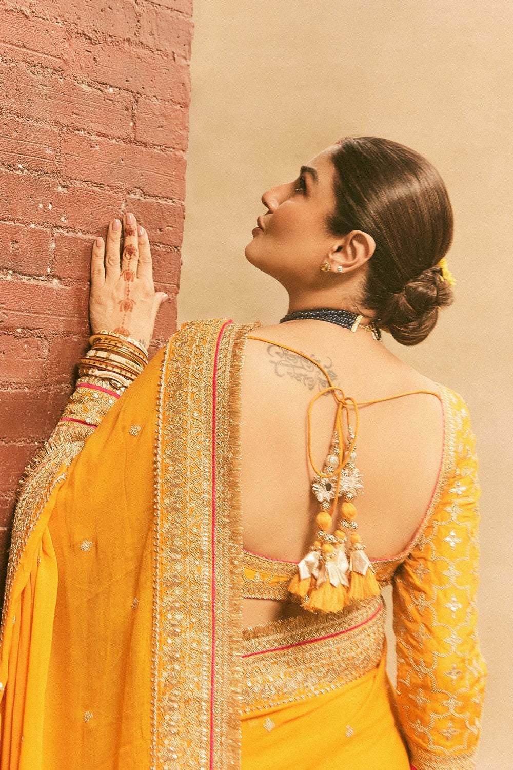 Raveena Tandon in Dilruba Saree Set