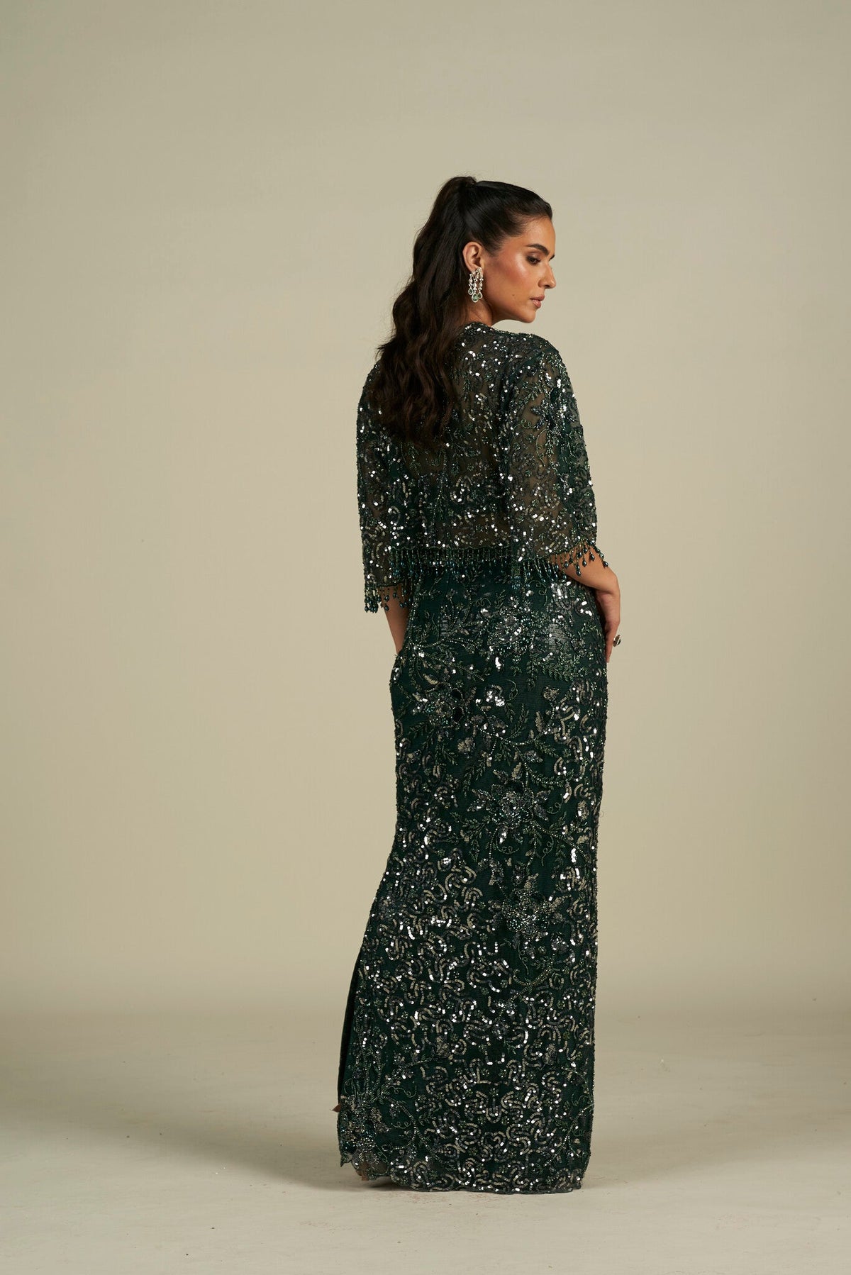 GREEN SKIRT SET