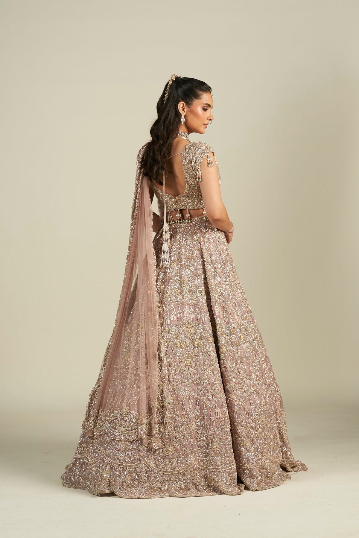 MAUVE BRIDAL LEHENGA