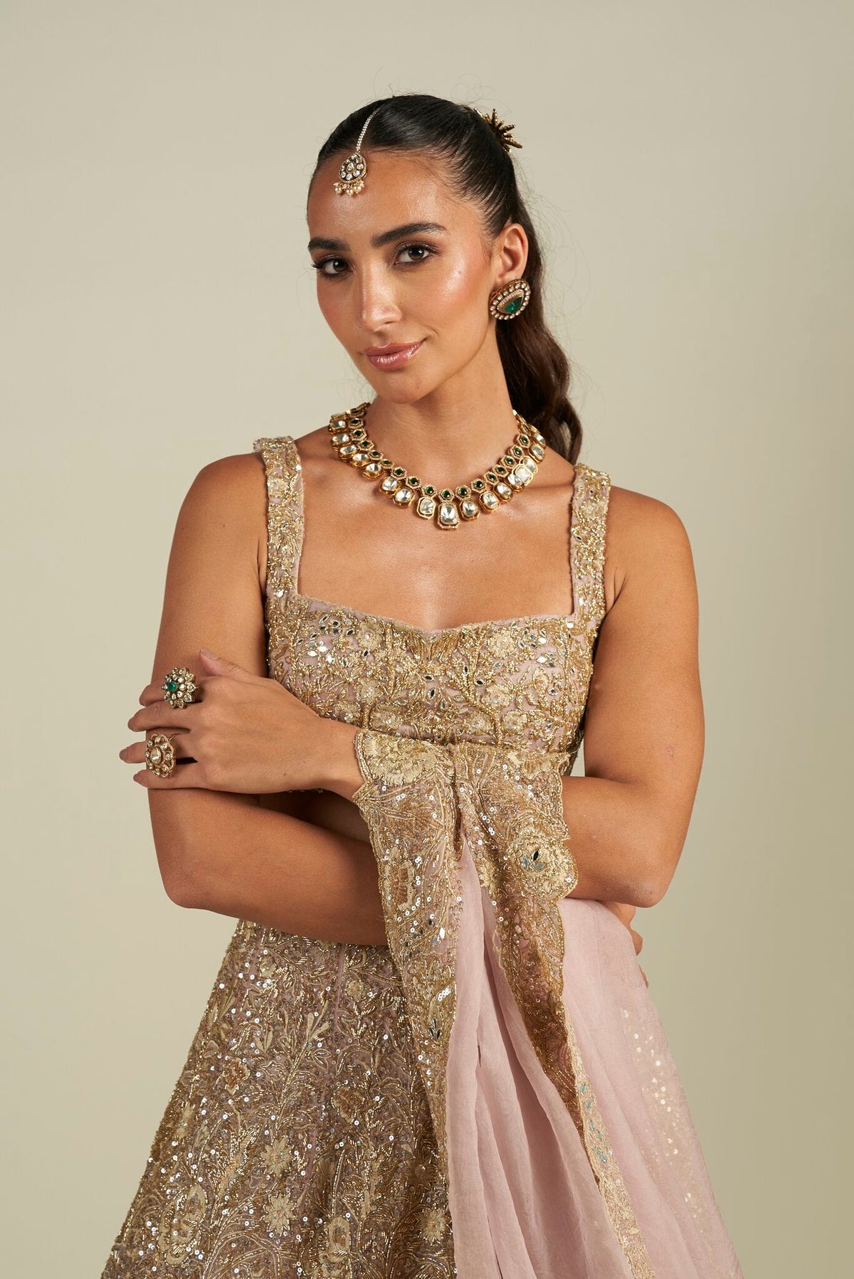 LAVENDER GOLD LEHENGA