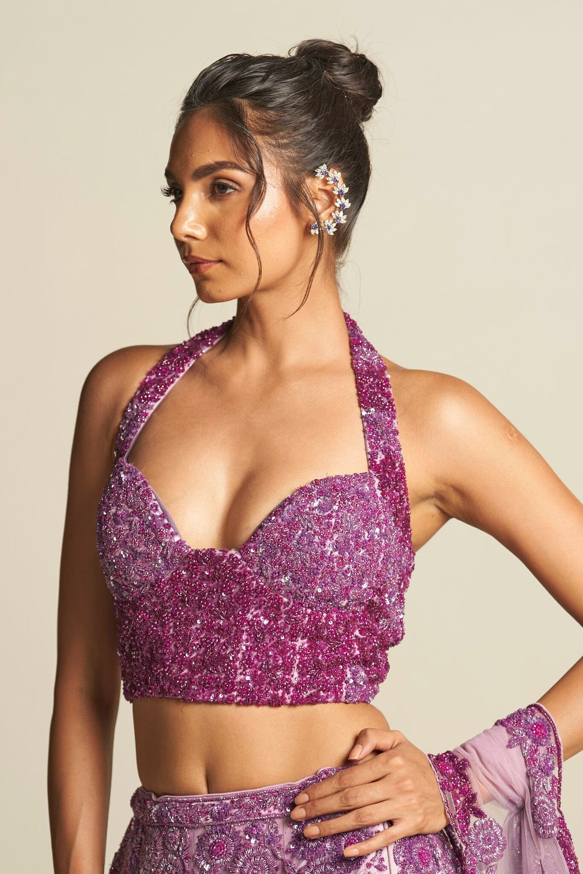 LILAC OMBRE LEHENGA