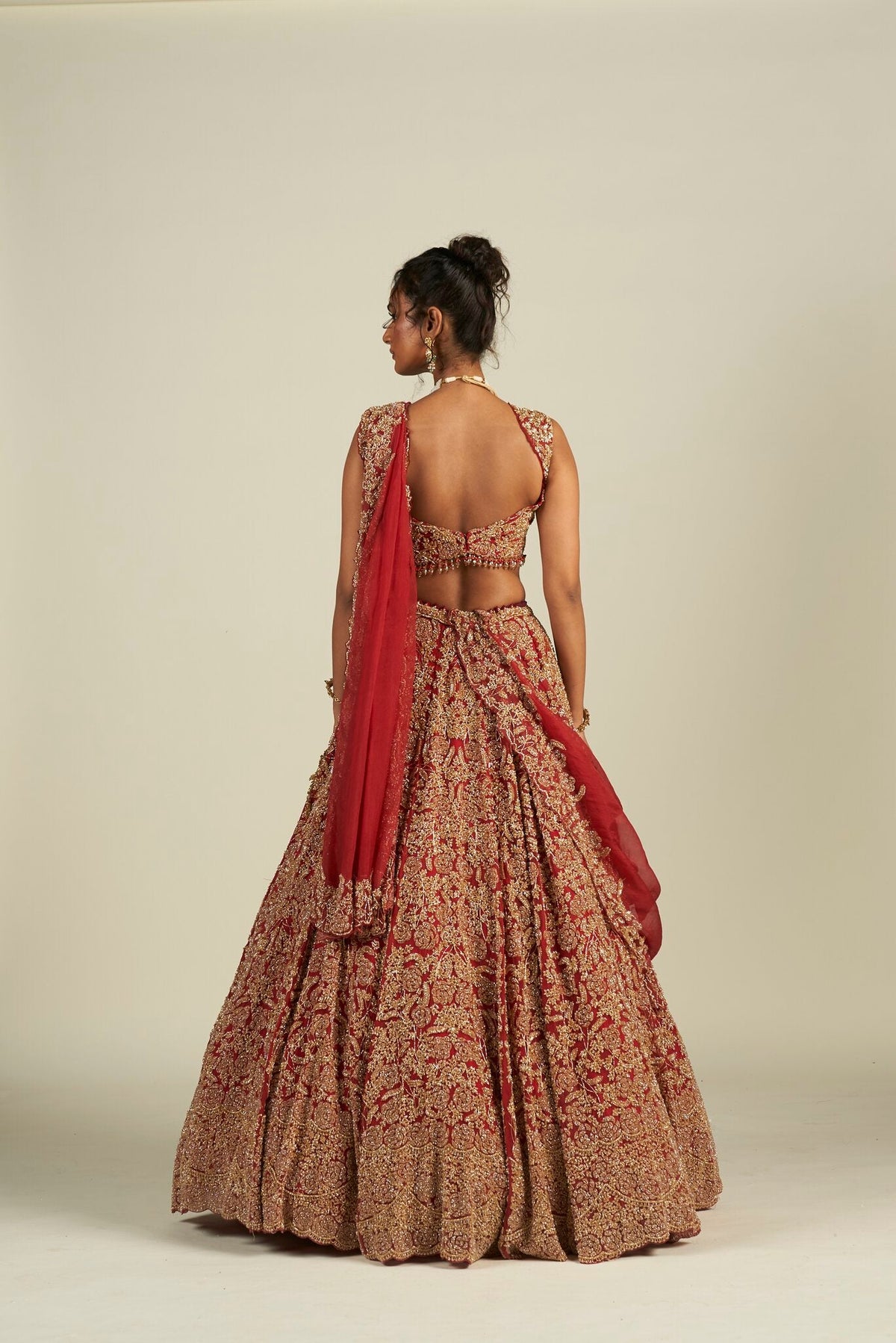RED BRIDAL LEHENGA