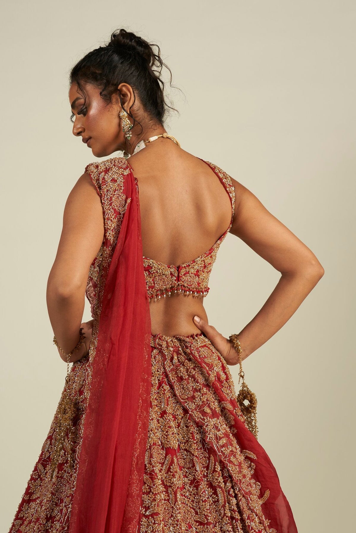 RED BRIDAL LEHENGA
