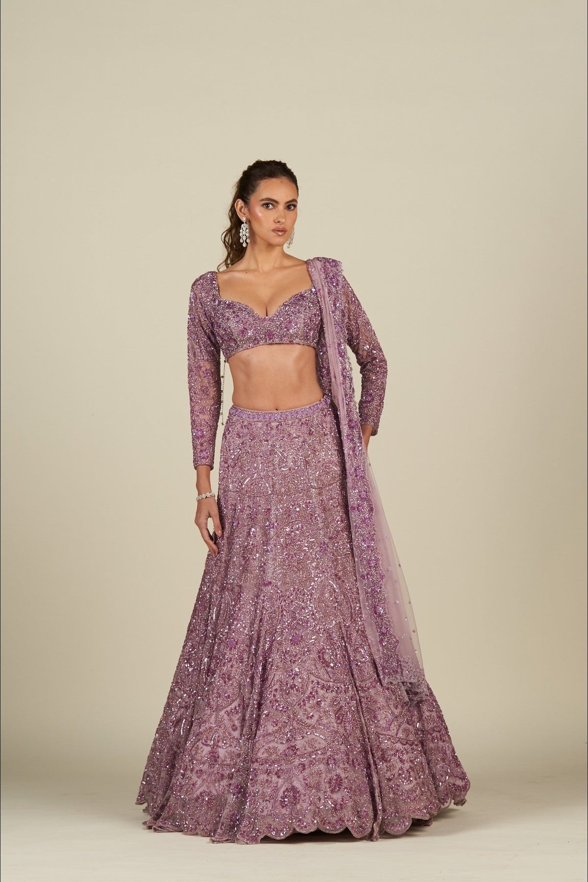 LAVENDER LEHENGA