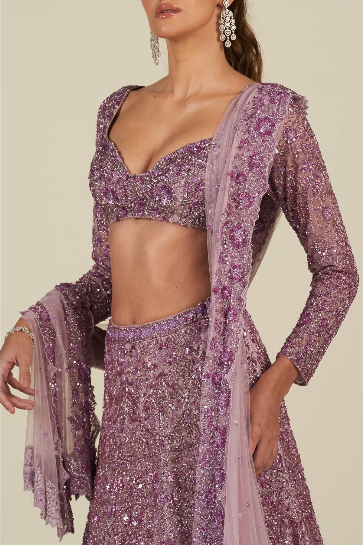 LAVENDER LEHENGA