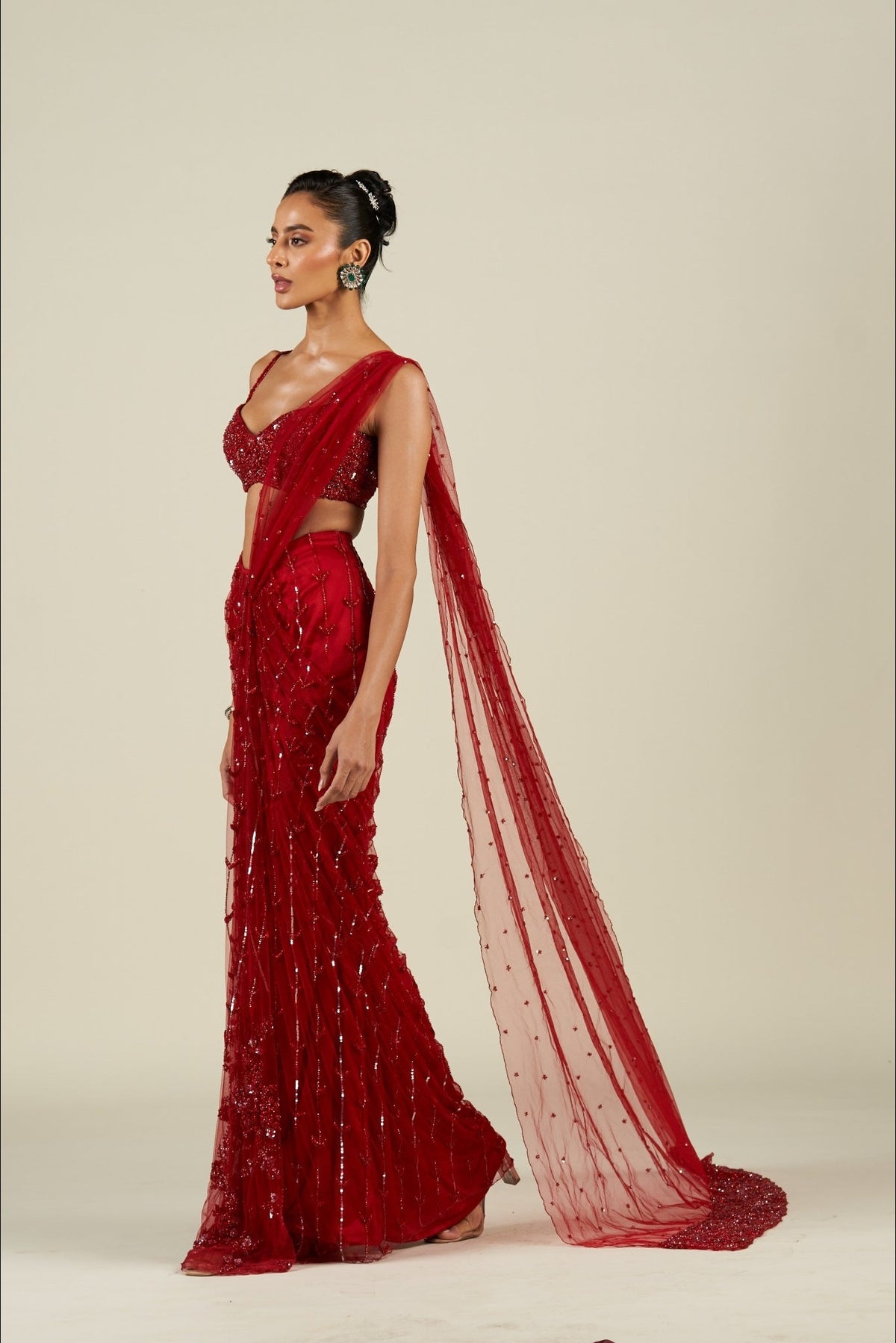 RED SAREE