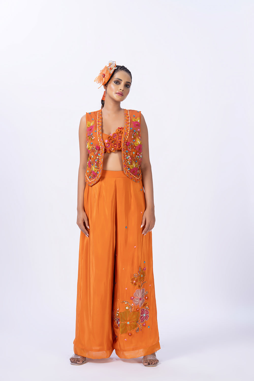 Orange pant set