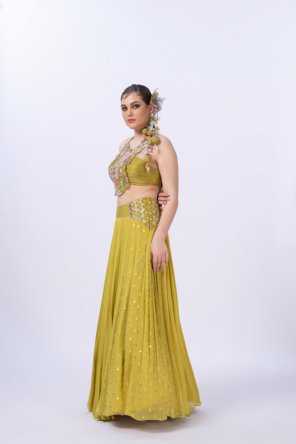 Lime Green lehenga