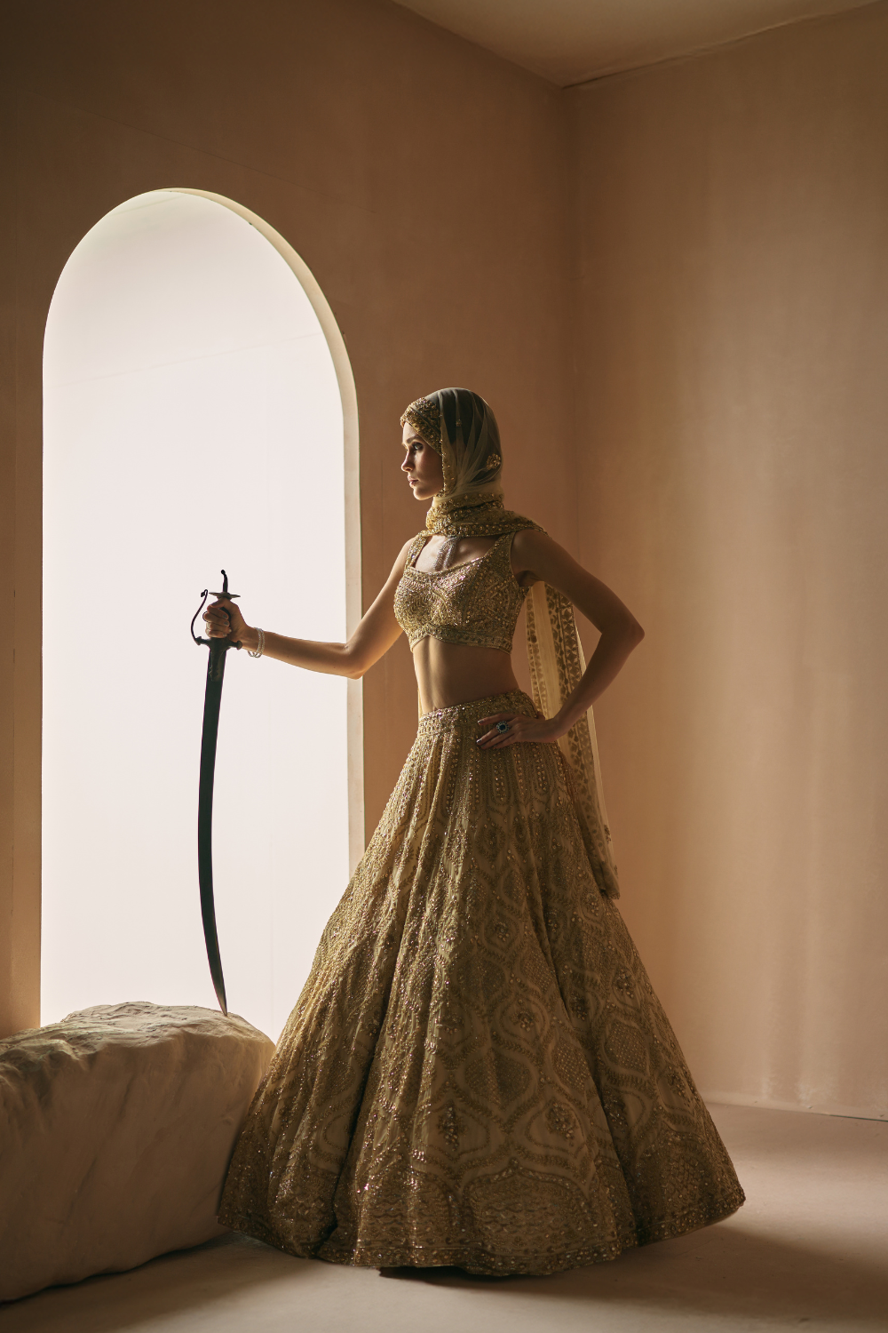 Champage Mirage Lehenga Set