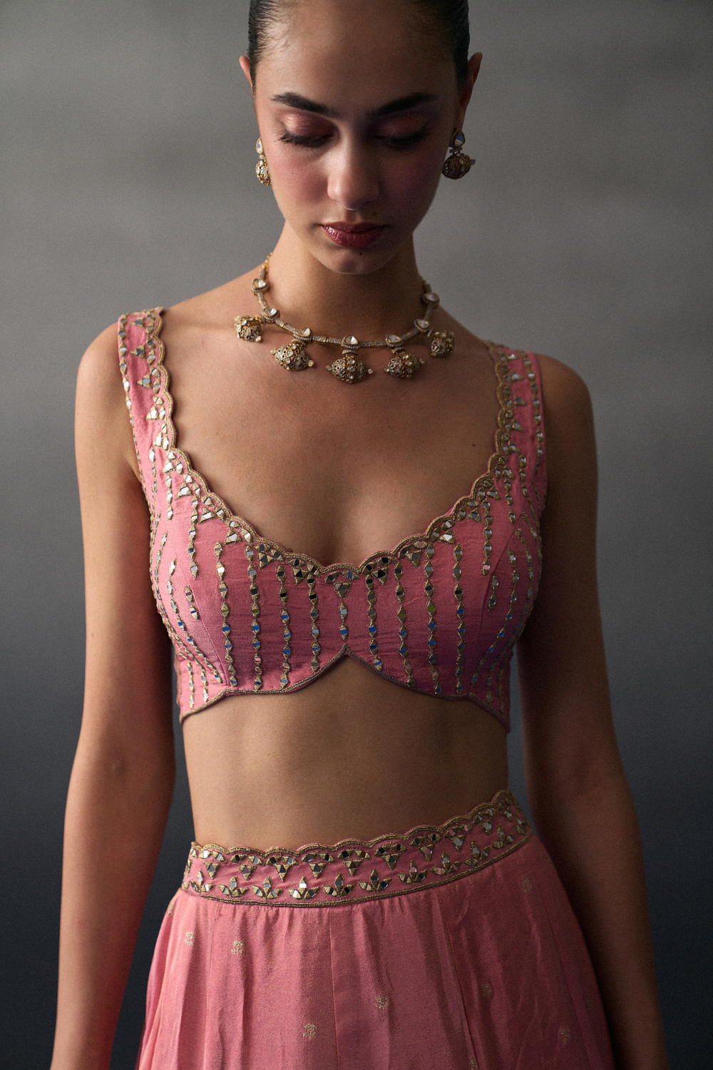 Gajri Benarasi Festive Lehenga