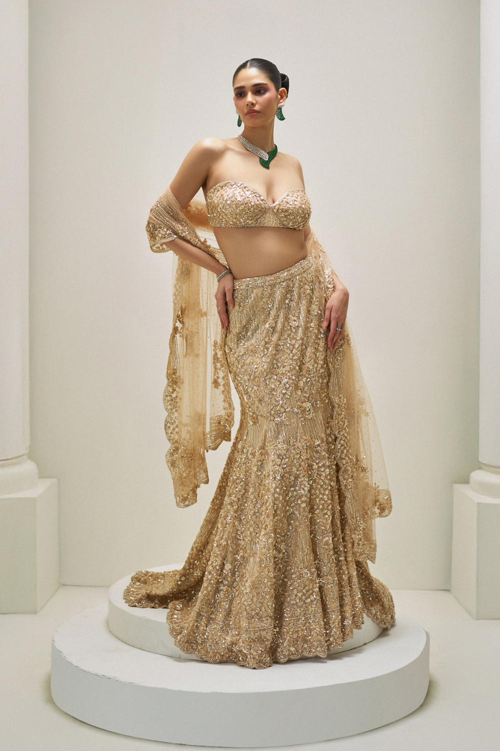 Golden Hour Bloom Lehenga Set