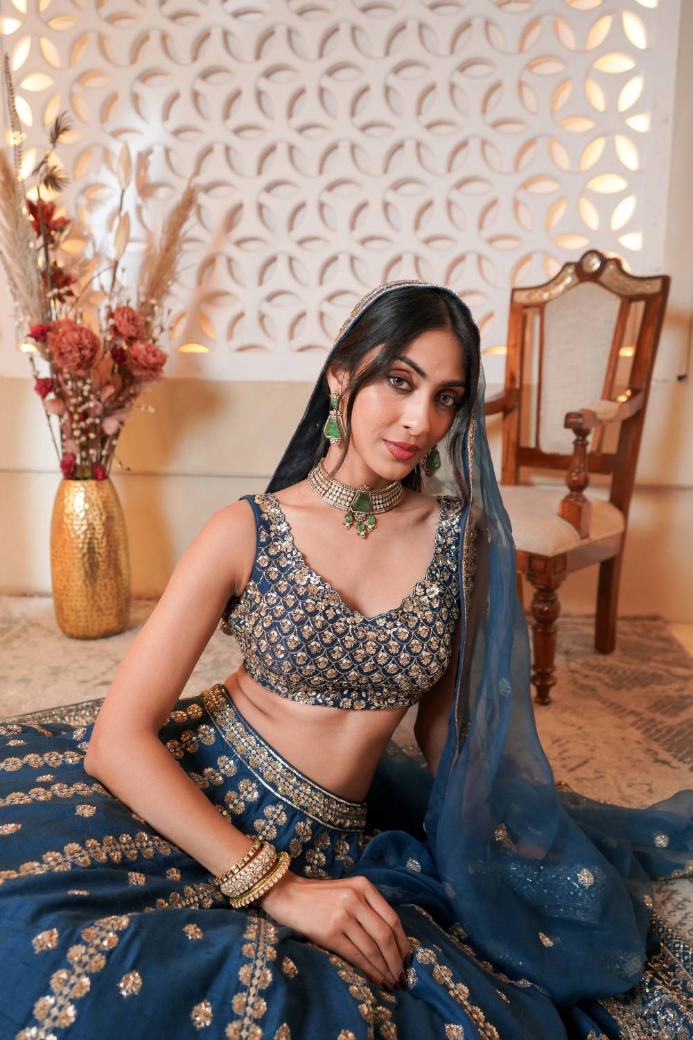 Blue Lehenga Set