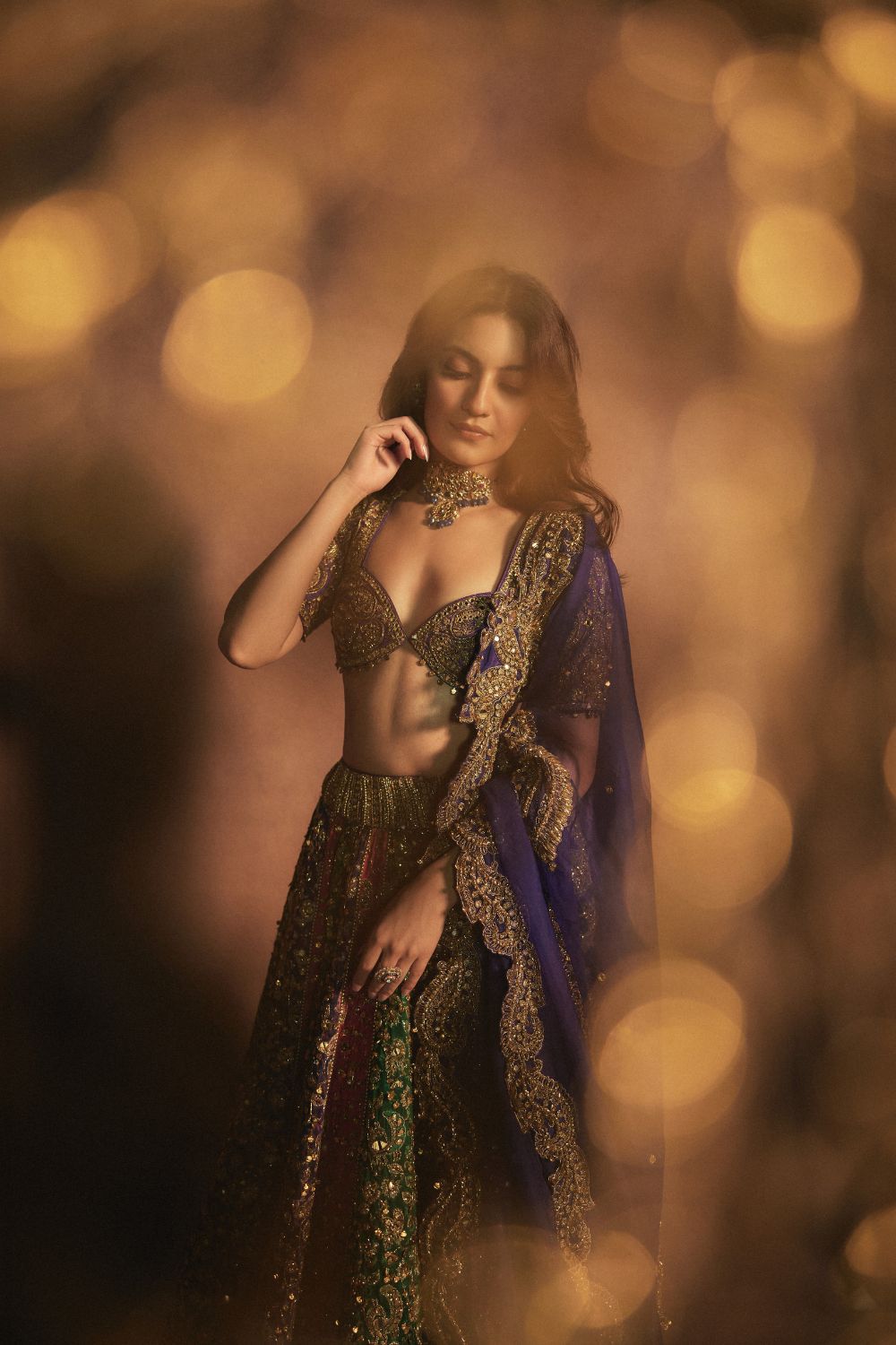 Pratibha in Rang Mahal Jamewar Lehenga Set Set-B