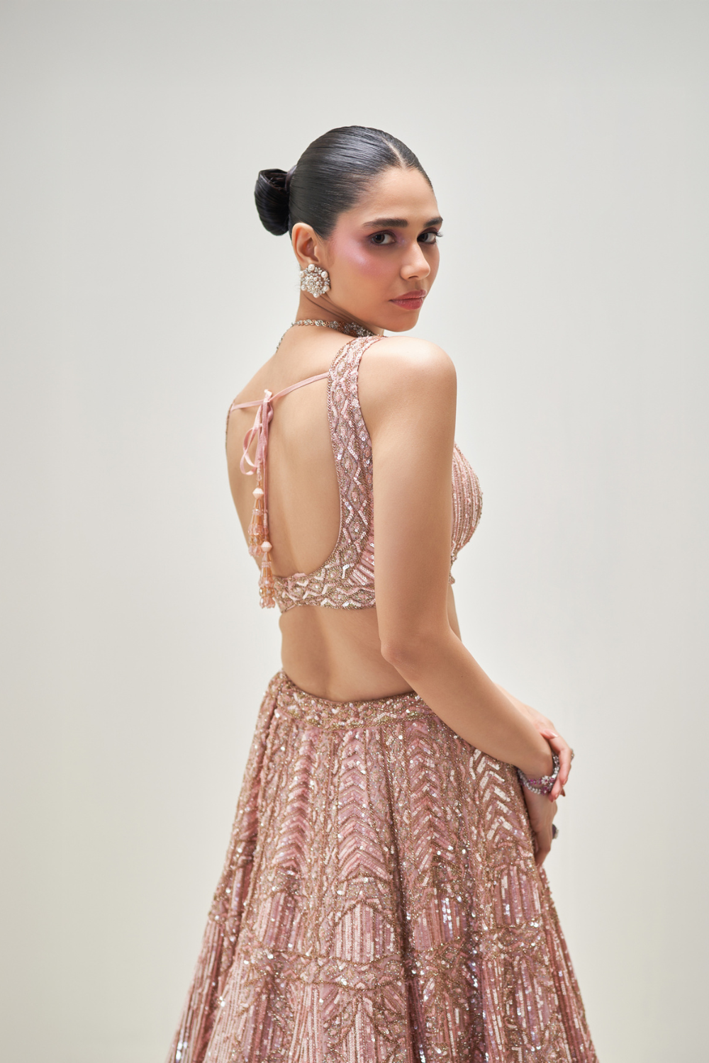 Blush Ember Lehenga set