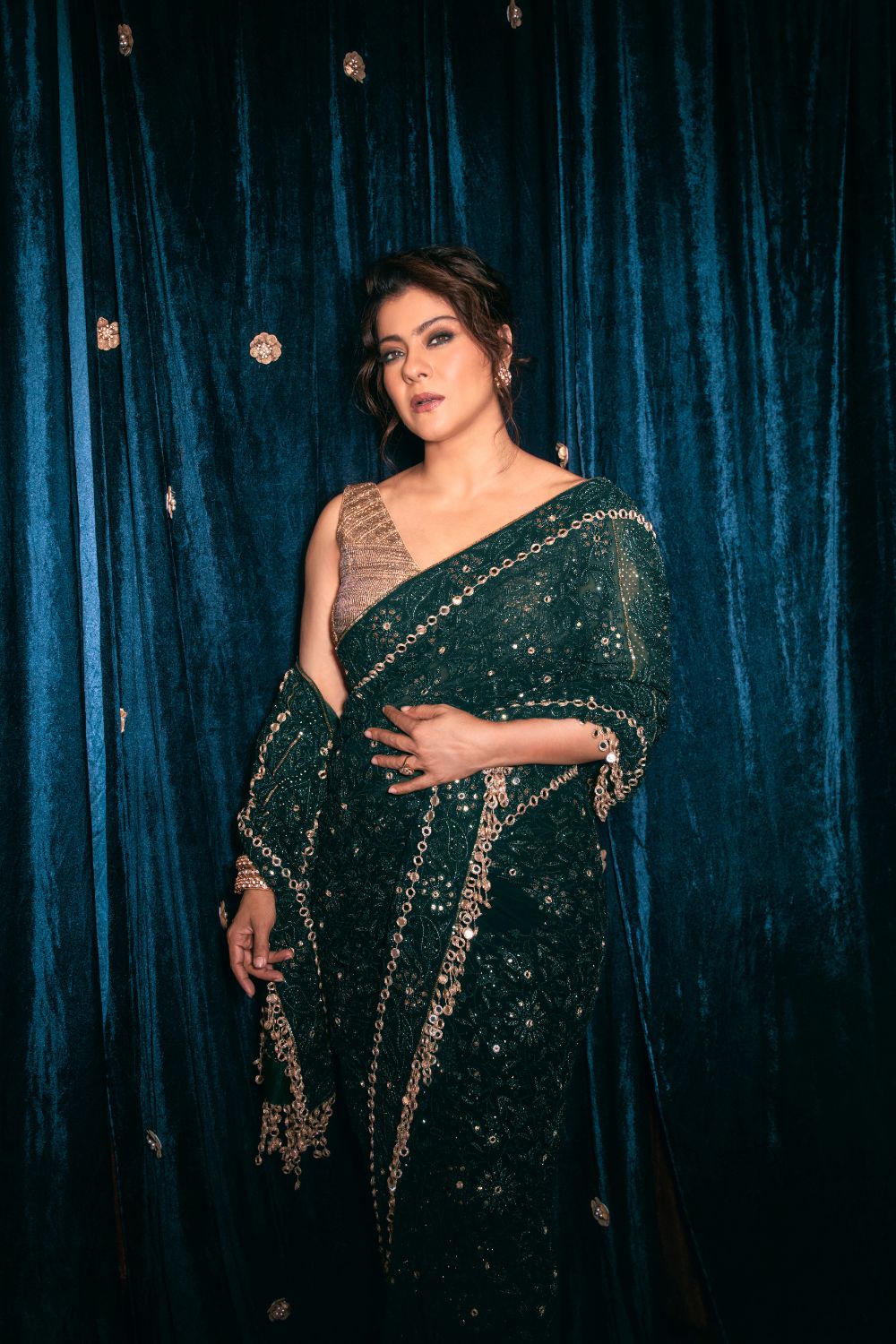 Kajol in Vanamala Saree Set