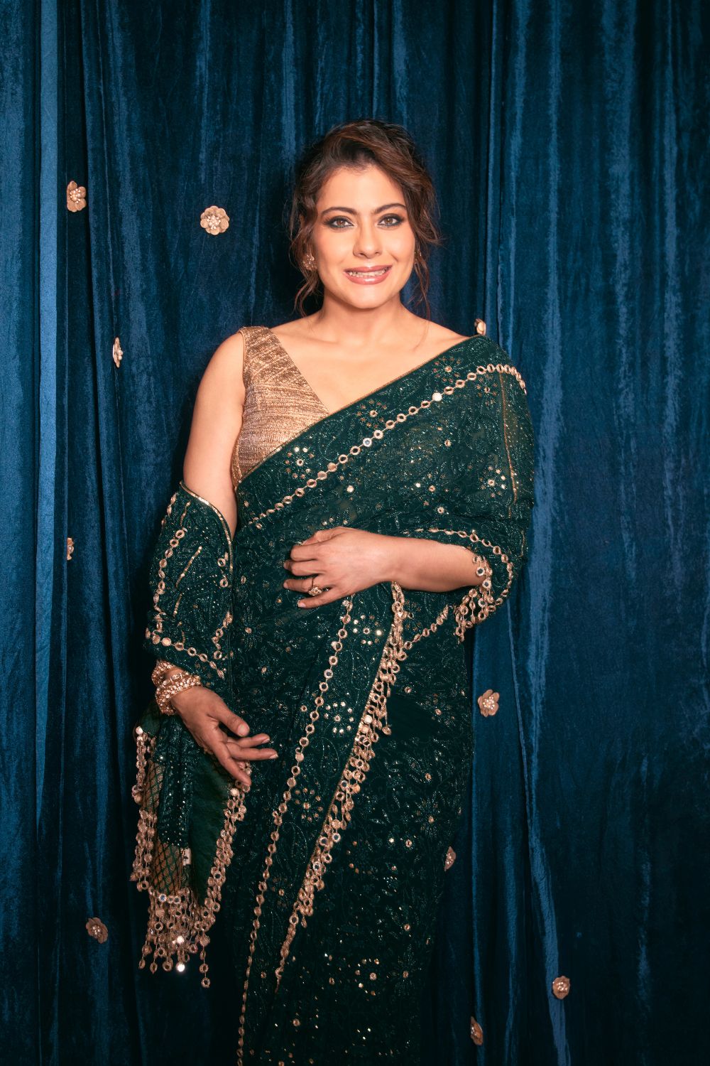 Kajol in Vanamala Saree Set