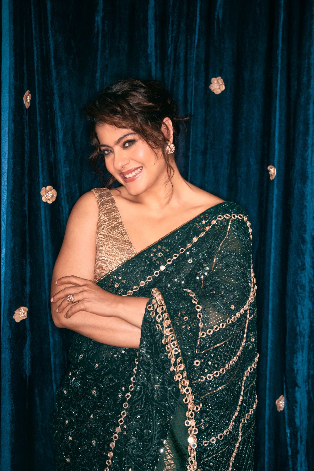 Kajol in Vanamala Saree Set