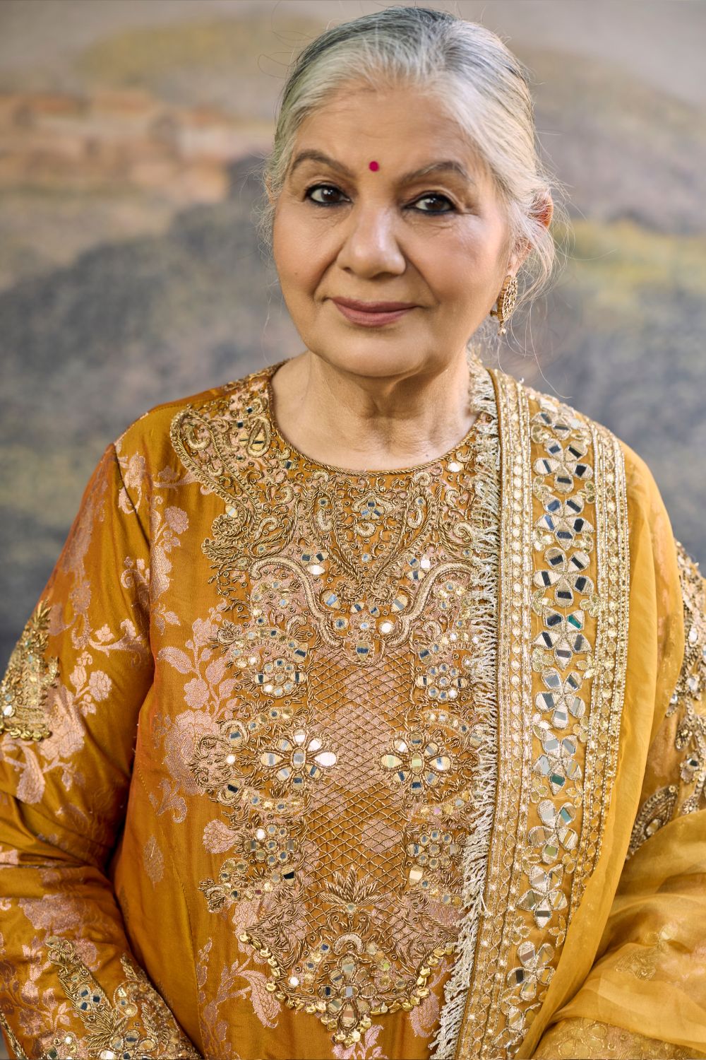 Sunehri Zari Sharara Set