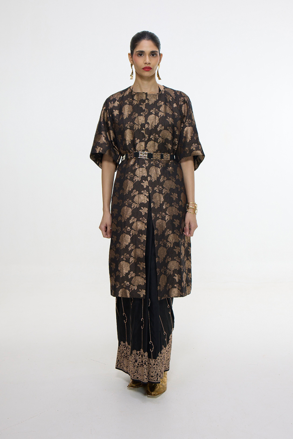 Handwoven Noir Jacket Set