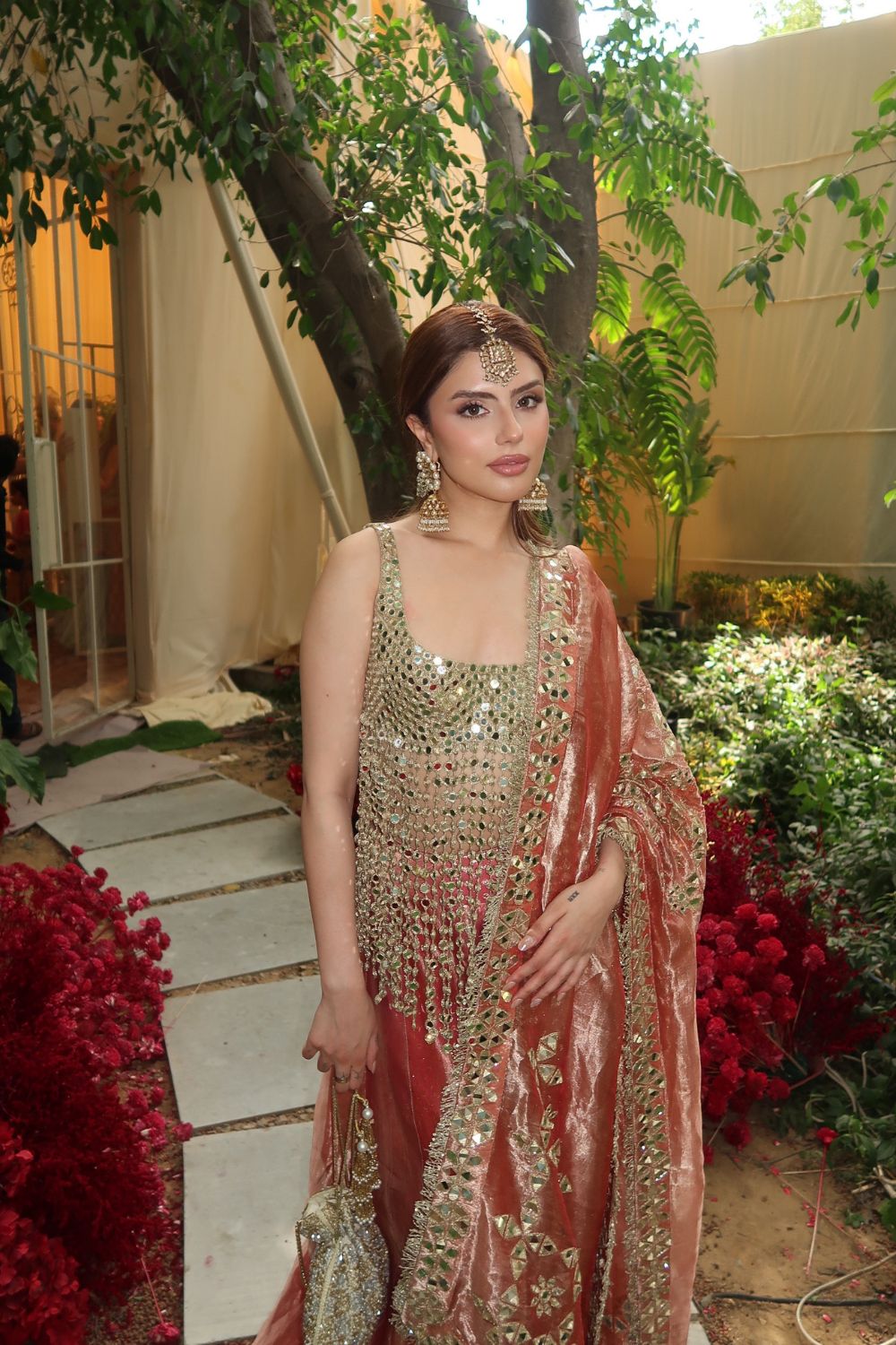 Muskan in Gulbahar Mirror Sharara Set