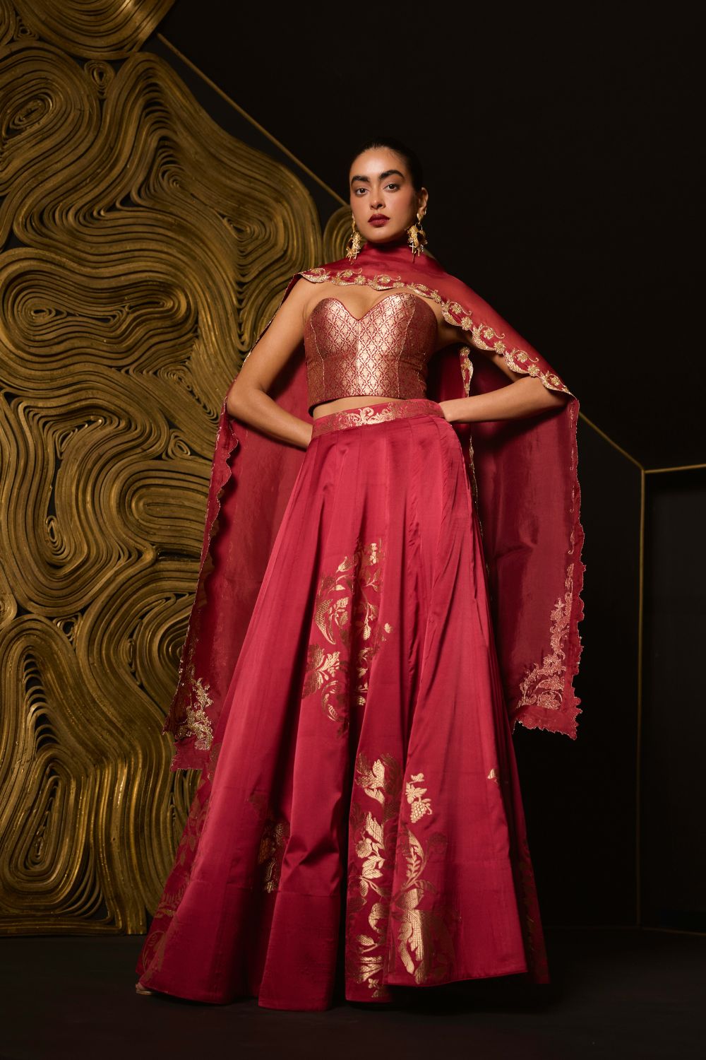 Stay With Me Lehenga MEHROON