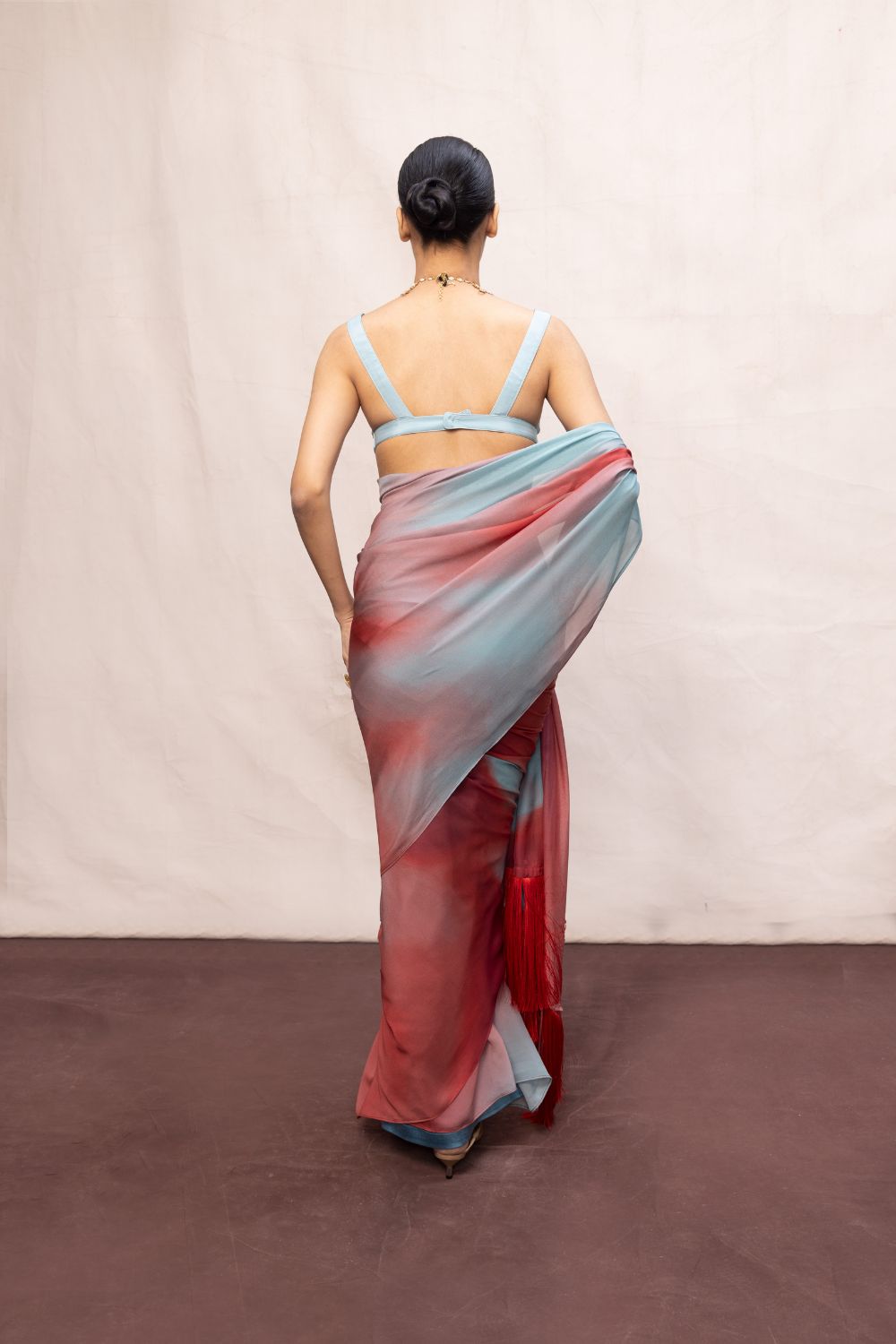 Multicolour Chiffon Digital Print Saree