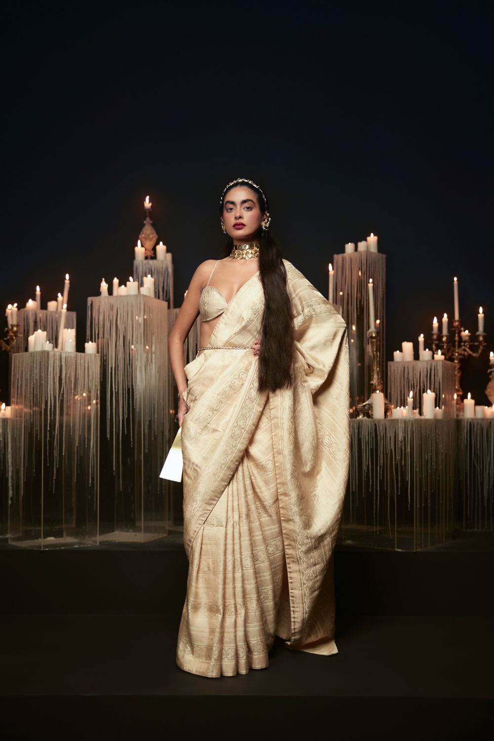 I do Saree in Beige