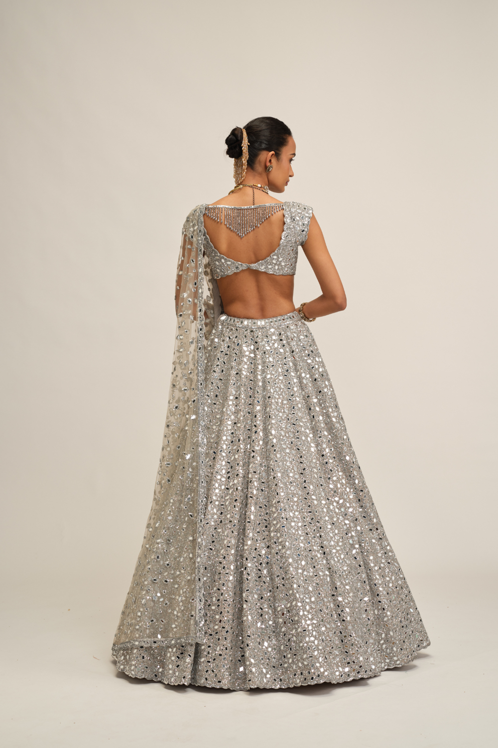 Silver Lehenga Set