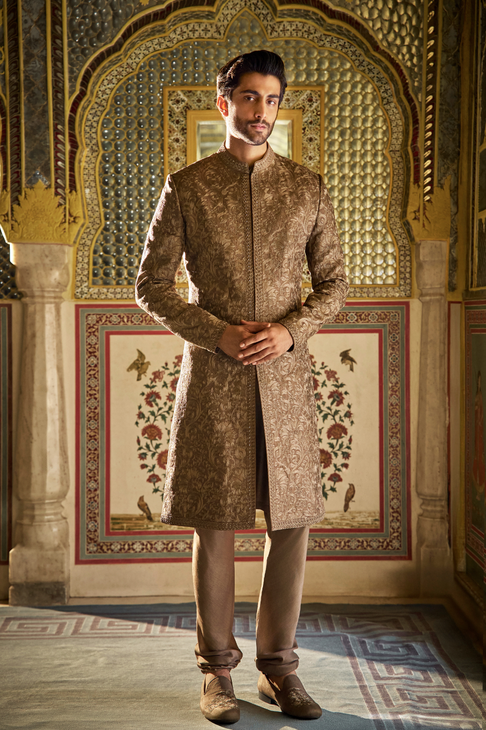 Slate Sherwani Set