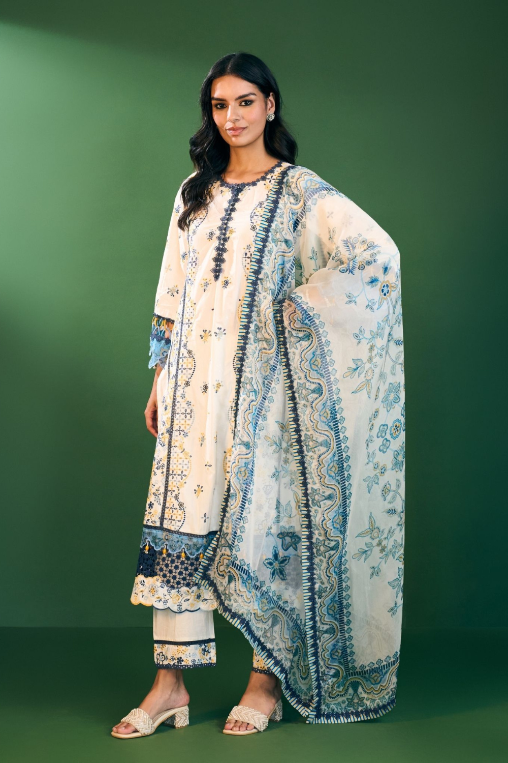 Risa Cotton Off White Kurta Set