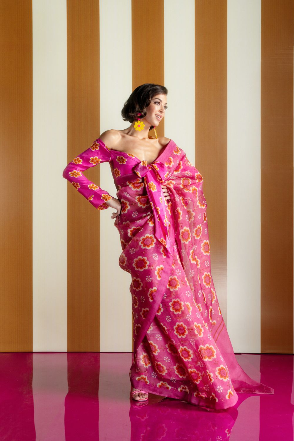 Retro florals pink