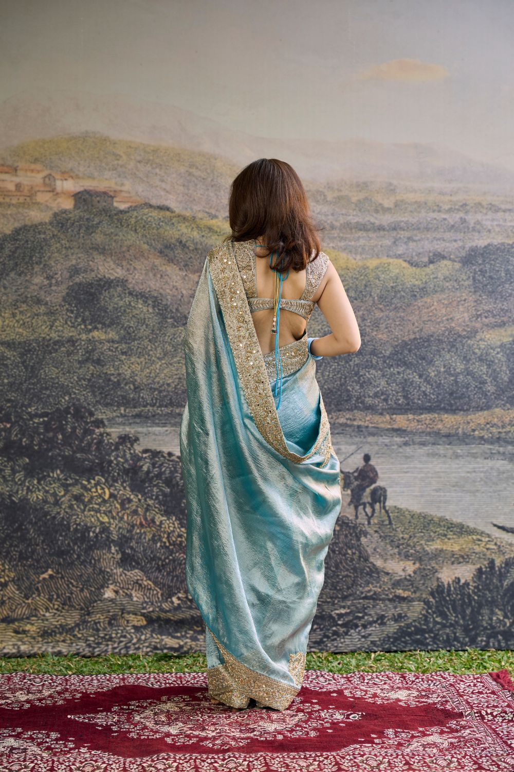 Shobhana Tissue Saree Set