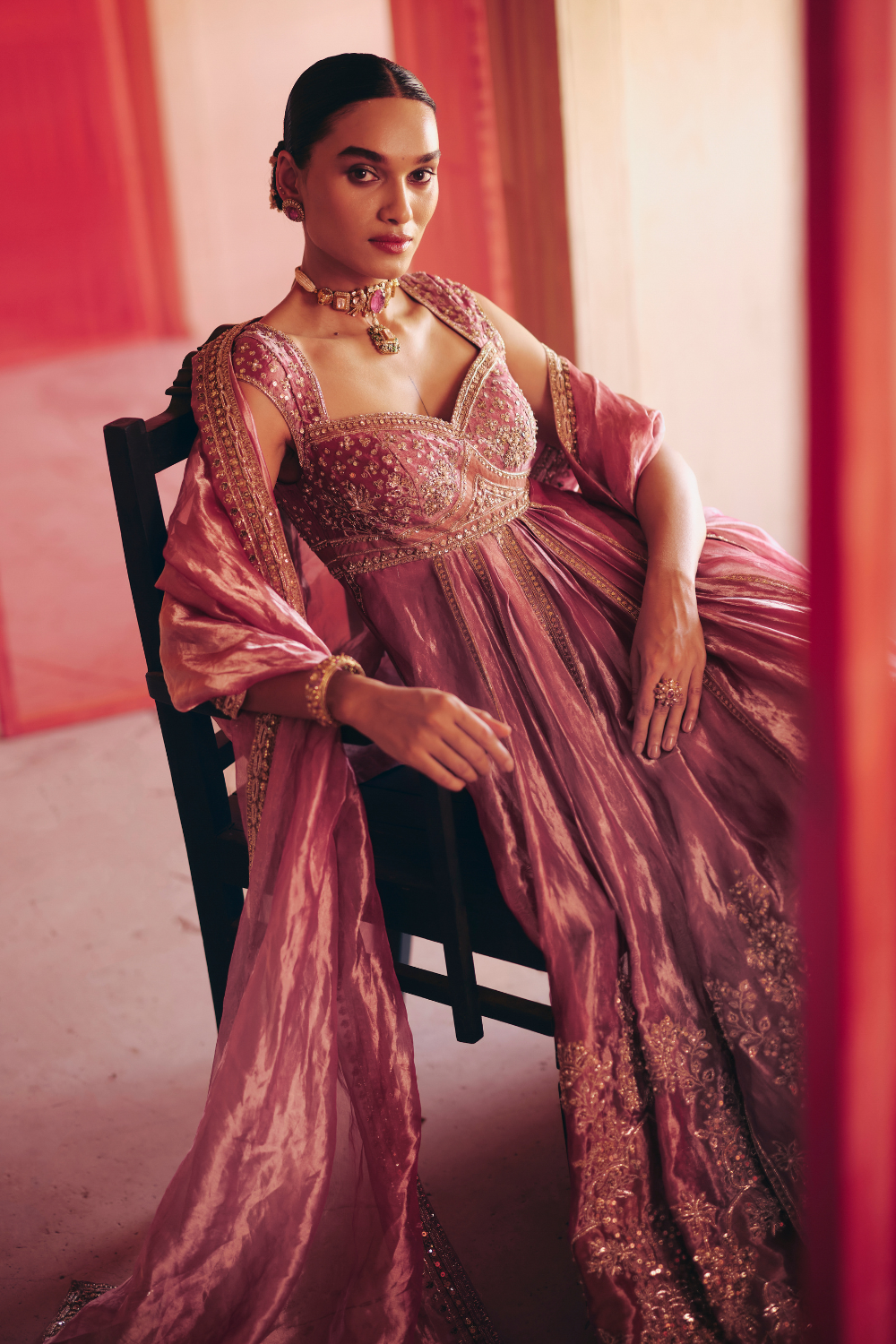Gulnaar Anarkali Set